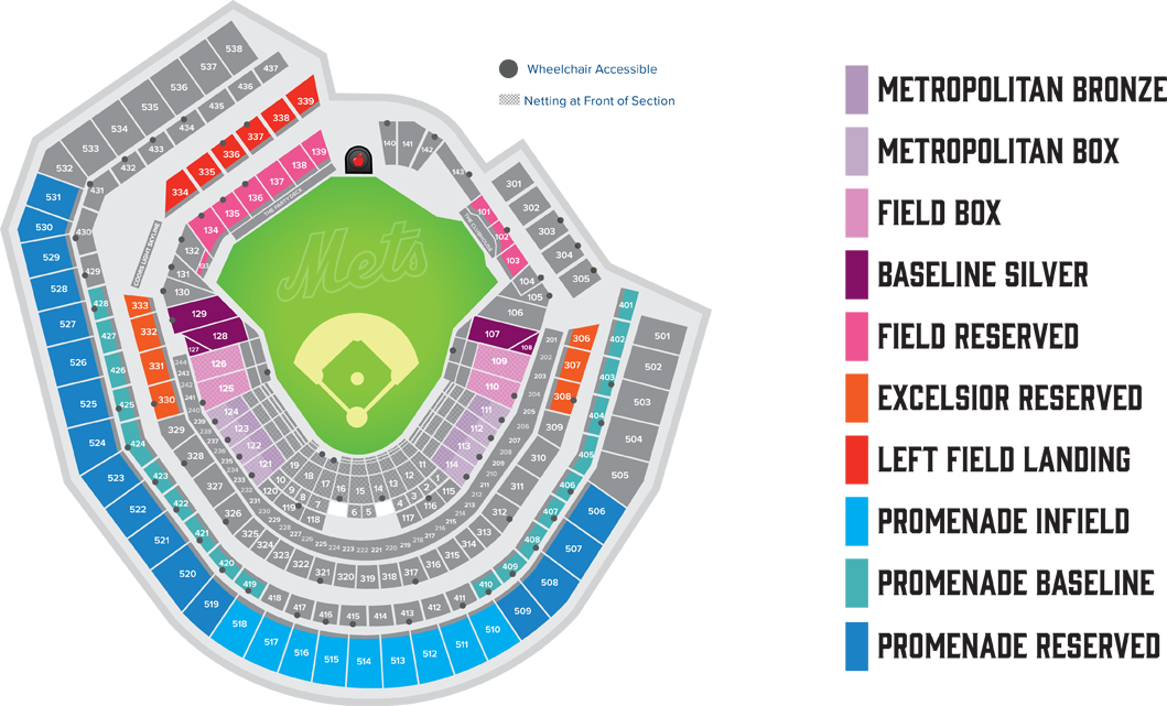 Mets Seating Map